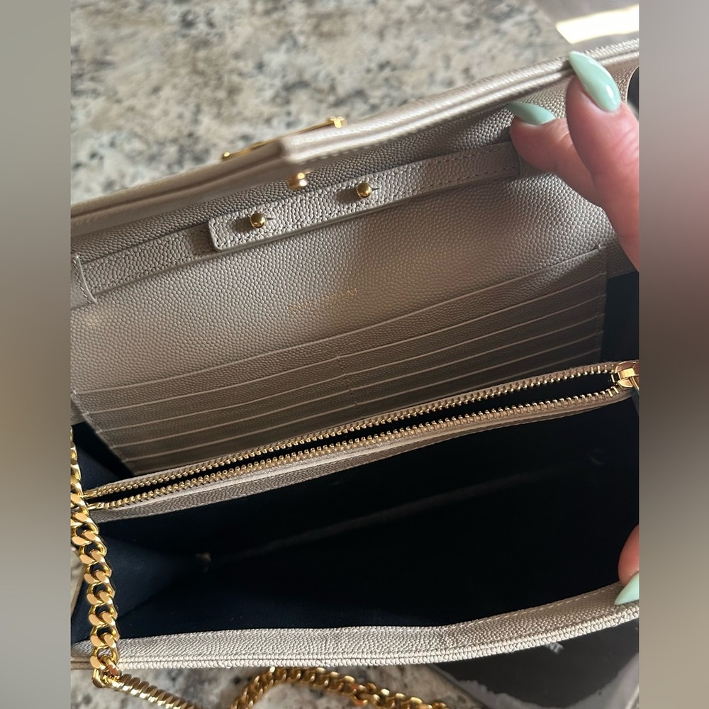 Ysl Monogram Large Chain Wallet Classis Cassandre… - image 8